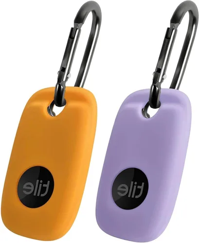 Vista 7 de Geiomoo Funda de silicona para Tile Pro 2022 Tracker, funda suave y flexible resistente a los arañazos con mosquetón