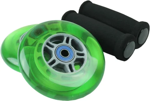Vista 12 de TGM Skateboards Ruedas de repuesto para scooter, rodamientos ABEC 7, empuñaduras de manillar Azul/Azul
