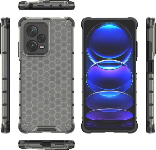 Vista 71 de Pzwoxukhov Funda compatible con Redmi A1, compatible con Redmi A2 Honeycomb Anti-caída Absorción de Golpes Negro