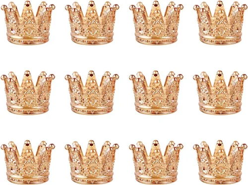 Vista 10 de GOLDEAL 6 portavelas de cristal con corona de ámbar, candelabros votivos a granel, candelabros para bodas, fiestas, cenas, decoración de mesa