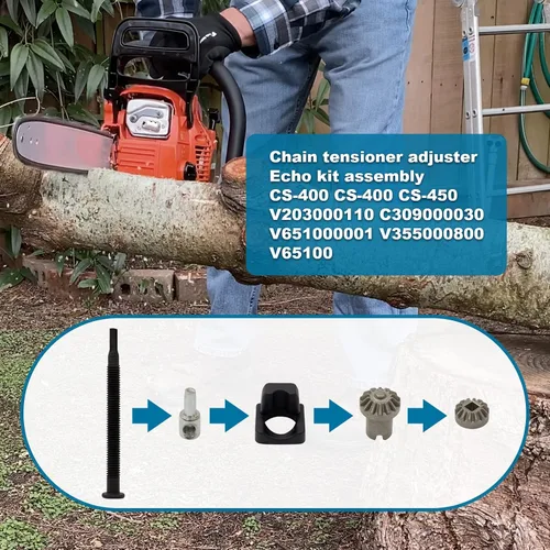 Vista 4 de AJUSTADOR TENSOR DE BARRA DE CADENA (KIT 3) Se adapta a conjunto de montaje ECHO CS-400 cs400 CS-450