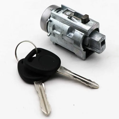 Vista 4 de Cilindro de cerradura de encendido con 2 llaves. Compatible con Chevy Malibu Impala Olds Alero Pontiac Grand Am. Reemplaza OEM 12458191 12533953