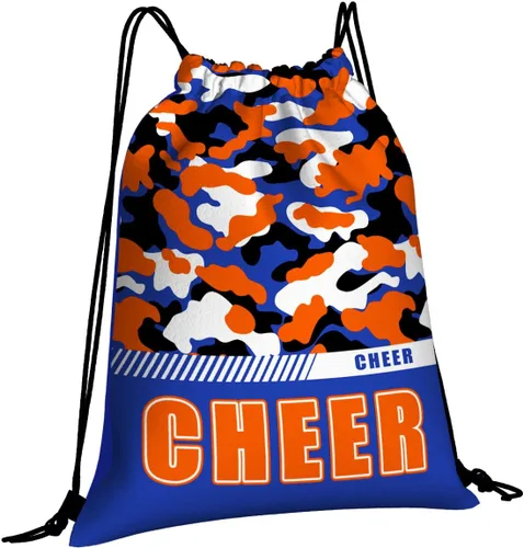 Vista 39 de Mochila con cordón impermeable para gimnasio, bolsas con cordón, bolsa de cuerda deportiva, mochila de camuflaje, Bolsas con cordón Cheer - Bolsas