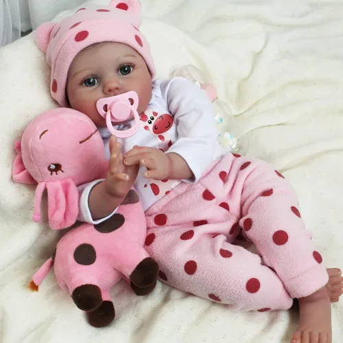 Vista 8 de CHAREX Muñecas Reborn de bebé - Muñecas de bebé recién nacidas realistas de 20 pulgadas, juguete para niños de 3 años en adelante