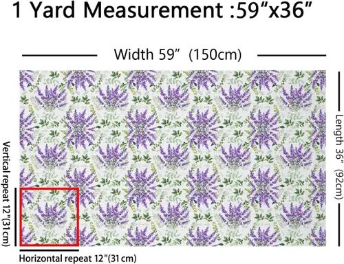 Vista 66 de Tela de Flores Primaverales por Yarda para Sofás, Tela Decorativa de Florales de Pueblo Pájaros Mariposas, Tela de Patrón de Jardín Acuarela
