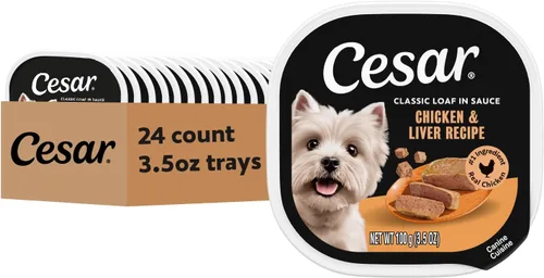 Vista 23 de Cesar Classic Loaf in Sauce - Alimento húmedo para perros, tocino y huevo