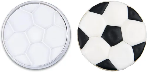 Vista 25 de Mostop Cortador de galletas deportivo con sellos, juego de 3 piezas de cortador de galletas de fútbol, fútbol, casco, juego de fútbol, herramientas