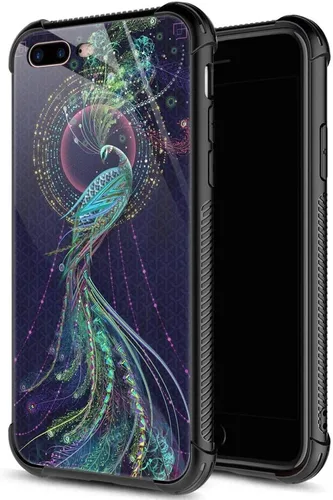 Vista 33 de ZHEGAILIAN Funda para iPhone 7/8 Plus, protección de grado militar, esquinas a prueba de golpes, funda antiarañazos para iPhone 7/8 Plus, girasol