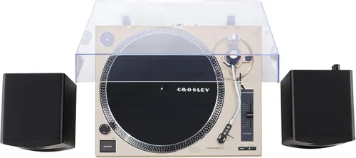 Vista 18 de Crosley KT100BT-CP - Sistema estéreo de tocadiscos Bluetooth con altavoces, champán