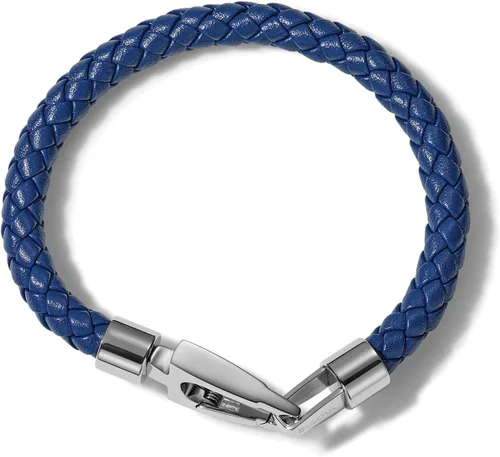 Vista 5 de Bulova Jewelry Men's Marine Star Braided Leather Bracelet with Tuning Fork Clasp