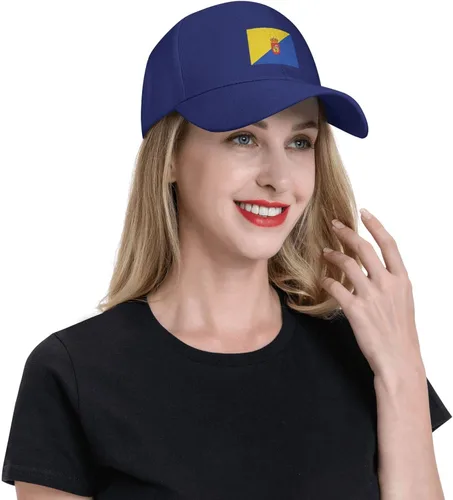 Vista 6 de Flag of Gran Canaria Baseball Cap for Men Women Classic Solid Color Adjustable Dad Hat