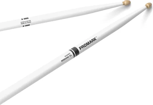 Vista 12 de Promark American Hickory Classic 5A - Baquetas de nogal americano, punta de bellota, azul - Par individual