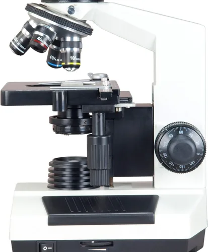 Vista 6 de OMAX 40X-2000X Binoculares LED biológicos de laboratorio digital, con cámara digital USB incorporada de 3.0 MP y nivel mecánico de doble capa