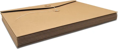Vista 4 de Funny live 10 carpetas de archivos de papel kraft A4 para proyectos, contratos, facturas, bolsillos para documentos de reuniones, suministros
