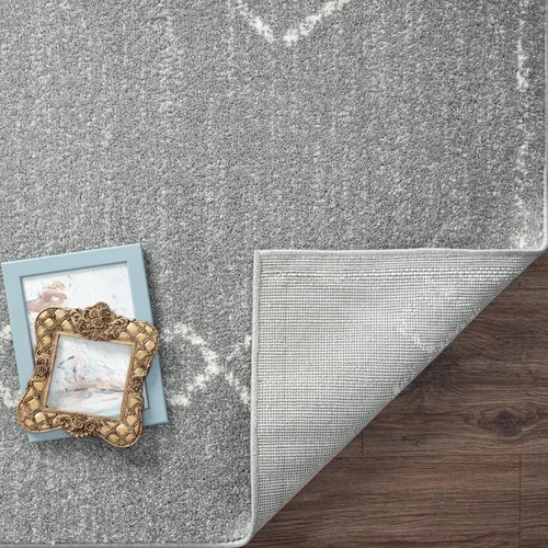 Vista 8 de LUXE WEAVERS - Alfombra geométrica marroquí estilo boho, color gris, tamaño 8 x 10, Daphnes 2735