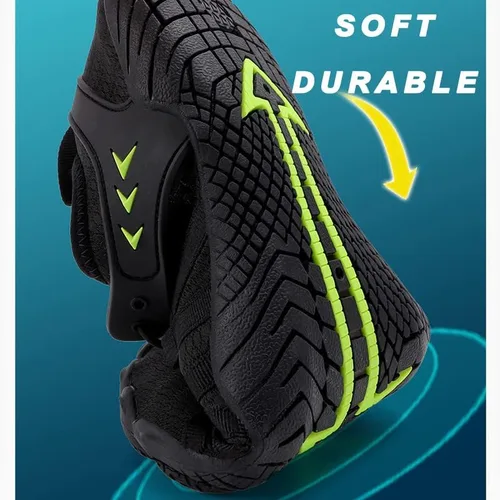 Vista 6 de Zapatos de agua para hombre y mujer, zapatos descalzos al aire libre para playa, agua, piscina, río, agua, secado rápido, navegación, pesca, buceo