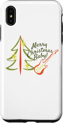 Vista 7 de iPhone 14 Elvis Presley Oficial Feliz Navidad Baby! Funda Elvis