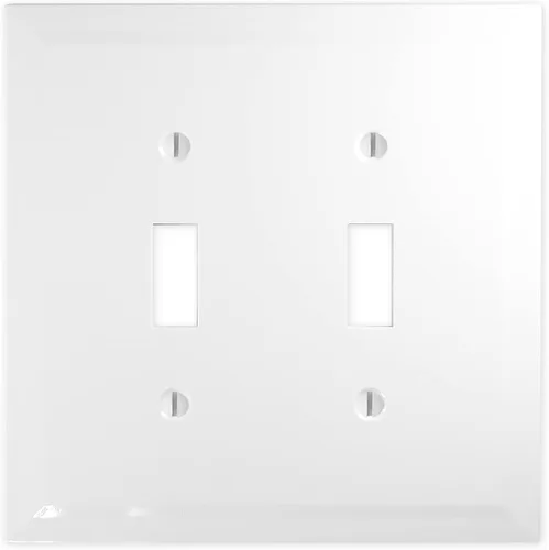 Vista 20 de Questech Cubiertas de tomacorrientes, placas de pared dúplex individuales, placas de interruptor de 1 banda, tamaño estándar, cubiertas de toma