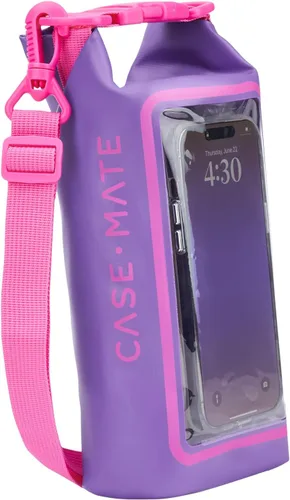 Vista 6 de Case-Mate Citrus Splash Mini IP68 - Bolsa de cubo impermeable con tapa enrollable de 2 litros con bolsa impermeable para natación, kayak