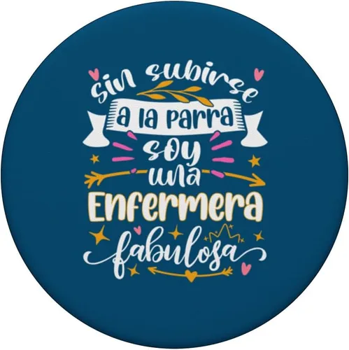 Vista 3 de Enfermera Fabulosa Divertidos Regalos Originales Para Mujer PopSockets Estándar PopGrip