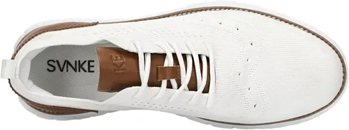Vista 5 de SVNKE Zapatos Oxford de vestir casuales para hombre, transpirables, de punto, para ocio, moda, ligeros, cómodos, zapatos para caminar