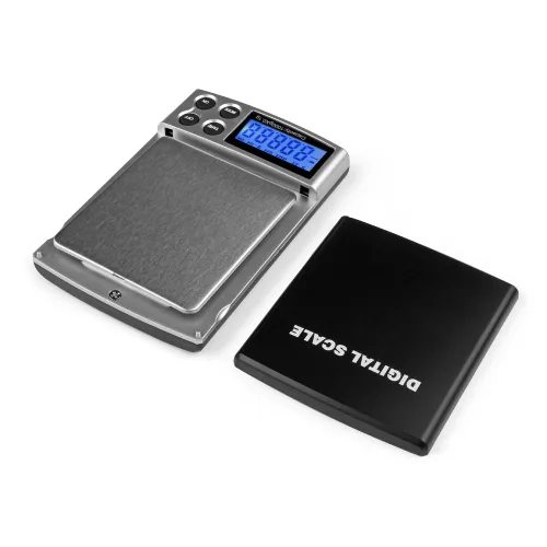 Vista 4 de Flexzion - Báscula digital de bolsillo, 35.27 oz x 0.00 oz para joyas y monedas Small digital gram and ounce scale for gold and silver with 5