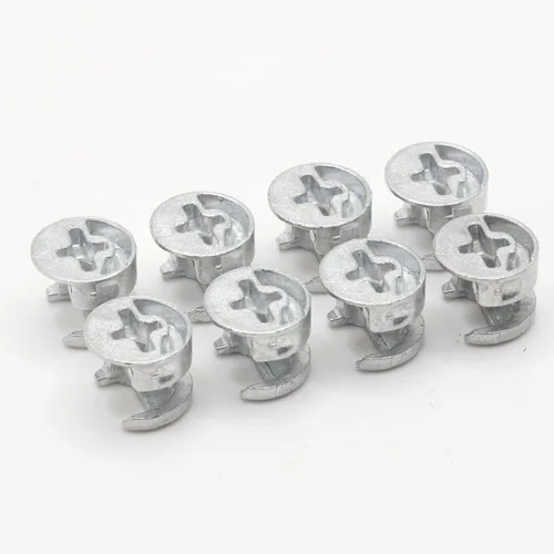 Vista 6 de Tornillos de repuesto Tuercas de bloqueo de leva excéntricas compatibles con IKEA Parte 106720 (HEMNES, RAST, LISTERBY), diámetro pequeño