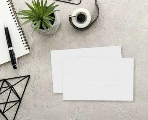 Vista 7 de Home Advantage Tarjetas de índice de cuadrilla de doble cara, gráfico de línea gris rayado (3-x-5)