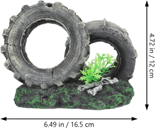 Vista 3 de DOITOOL Escondite de peces y camarones, decoración de coches, accesorios de escritorio, escondite de peces, escondite de acuario, decoración