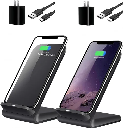 Vista 8 de Soporte de carga inalámbrico, soporte de carga rápida de 20 W con adaptador QC3.0 para Samsung Galaxy S24/S24+/S24 Ultra/S23/S22/S21/S20/S10/Note