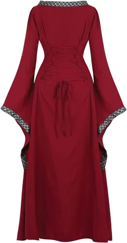 Vista 93 de Kranchungel - Vestidos renacentistas de estilo medieval/irlandés/campesino para mujer; disfraz de hada, para bailes
