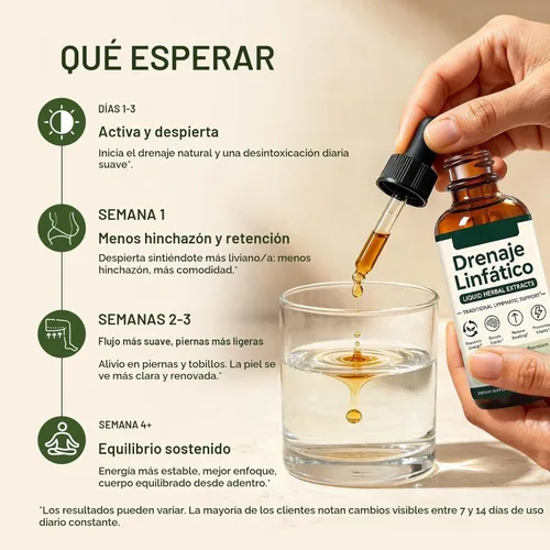 Vista 7 de Drenaje Linfático Gotas - Alivio de la hinchazón y desinflado, apoyo