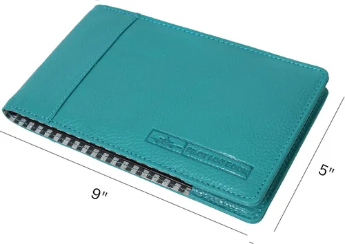Vista 2 de Tolredo - Libro de registro de piloto TL-SP-30, libro de registro de vuelo estándar de cuero de vaca de grano superior, rellenable, papel a prueba