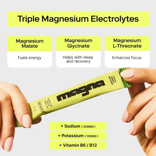 Vista 6 de MAGNA Paquete de mezcla de bebidas en polvo de electrolitos – sabores de limonada de té y limonada de menta, 42 porciones Hidratación, energía