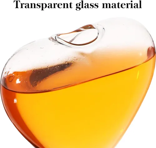 Vista 4 de Copas de Martini con forma de corazón transparente para el día de San Valentín, copas de vino creativas para KTV, hogar, bar, club, restaurante, 2