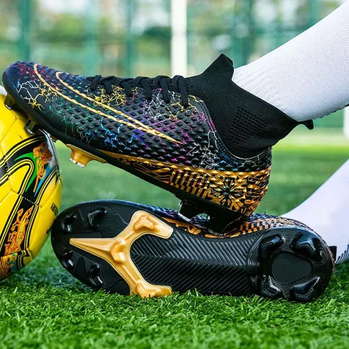 Vista 6 de Zapatos deportivos de fútbol para niños y hombres, tenis de fútbol para equipo de fútbol, ligeros, para correr, al aire libre, cómodos