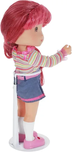 Vista 2 de Bard's 793W White Adjustable Doll Stand, fits 12 to 18 inch Dolls, waist width adjusts from 1.875 to 2.5 inches