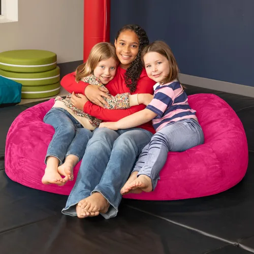 Vista 4 de Jaxx Lounger Jr. Puff Rosa