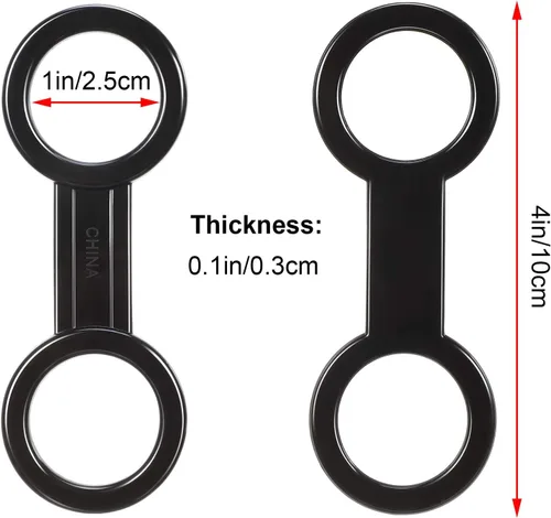 Vista 2 de Weewooday 12 piezas de buceo Snorkel Keeper Clip de silicona para máscara de correa de bloqueo, correa de buceo para máscara de buceo, soporte
