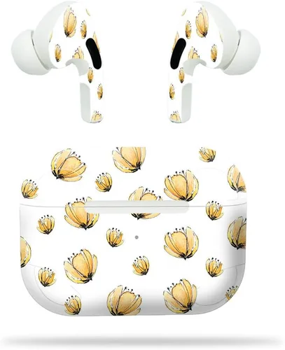Vista 5 de MightySkins - Compatible con Apple Airpods Pro - Blue Petals Funda protectora de vinilo duradera y única Fácil de aplicar, quitar y cambiar