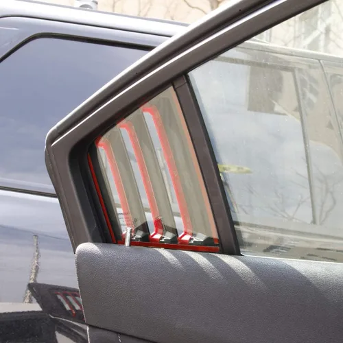 Vista 6 de Persianas laterales de plástico ABS para Dodge Charger 2011-2021 (línea roja)