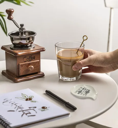 Vista 5 de Soporte para cucharas de café, accesorios de barra de café y soporte para cuchara, I DON'T GIVE EEFFOC UNTIL I 'VE HAD MY COFFEE, soporte de cuchara