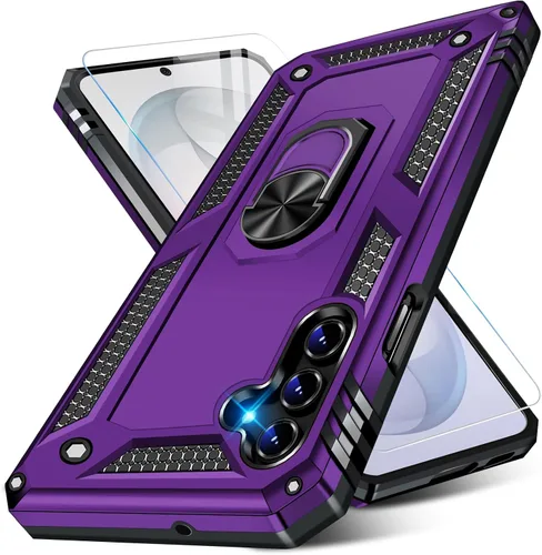 Vista 45 de Funda para Samsung Galaxy S21 5G resistente con protector de pantalla integrado, armadura dura, funda anticaída militar para Samsung S21 5G 6.2 2021