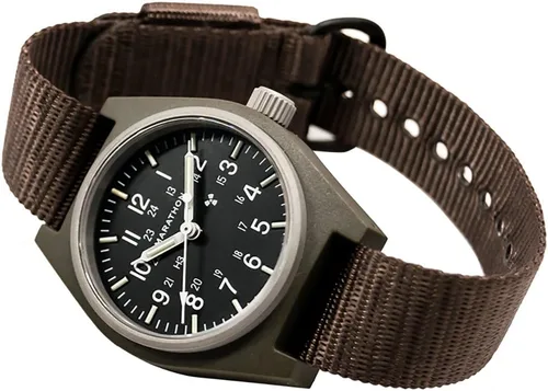 Vista 3 de MARATHON Correa de reloj de nailon balístico, grado militar con acero inoxidable, hebilla no magnética