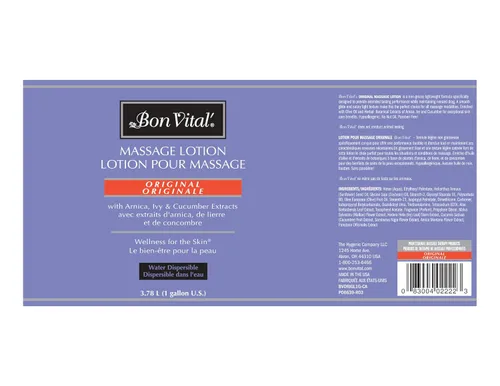 Vista 2 de Bon Vital Loción de masaje original, cubo de 1 galón, no grasa y piel seca