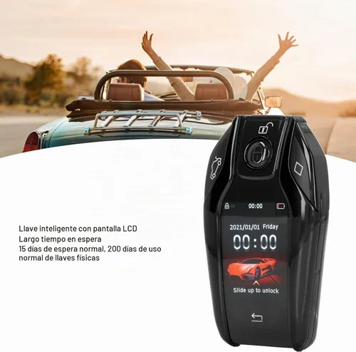 Vista 7 de TK800 - Llave de coche con control remoto inteligente, pantalla táctil LCD universal TK800+, entrada remota sin llave para todos los botones