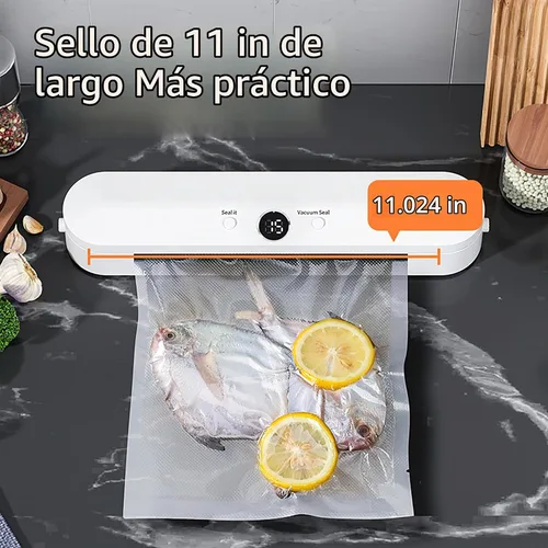 Vista 5 de Sellador al vacío con temporizador digital para alimentos, máquina selladora automática con control de precisión, conservación de alimentos