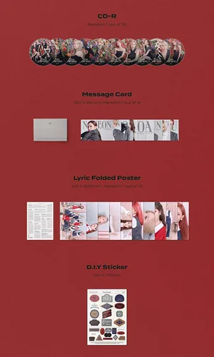 Vista 2 de Twice 3 GIFT Eyes Wide Open Random ver. 1 Folded Poster Random 1 KPOP Idol Mask+1 Extra Photocard