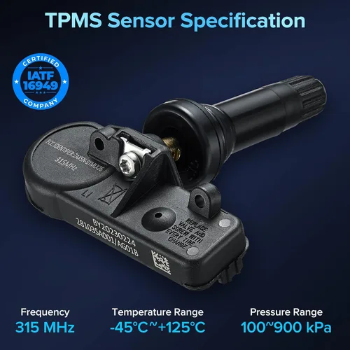 Vista 2 de BDFHYK Sensor de presión de neumáticos TPMS programado de 315 MHz compatible con Subaru B9 Tribeca Forester Impreza Legacy Outback Tribeca WRX XV XV