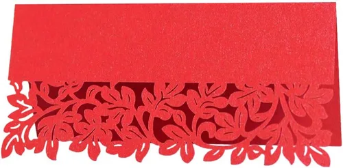 Vista 9 de Katutude Paquete de 50 tarjetas de lugar azules, tarjetas de nombre de asiento de mesa para bodas, banquetes, cenas
